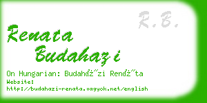 renata budahazi business card